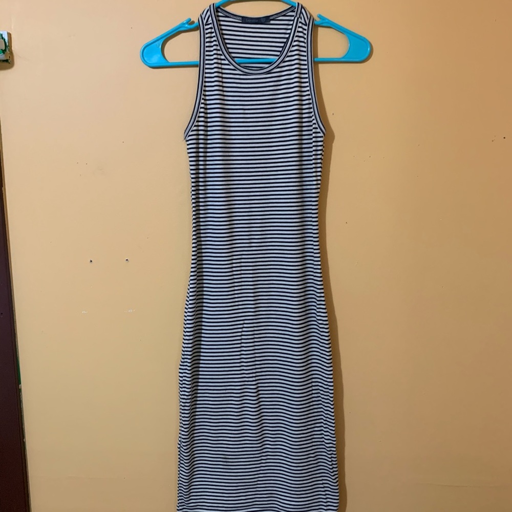 Over the knee high neck dress